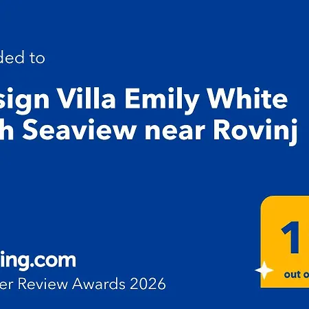 빌라 Design Emily White With Seaview Near Rovinj