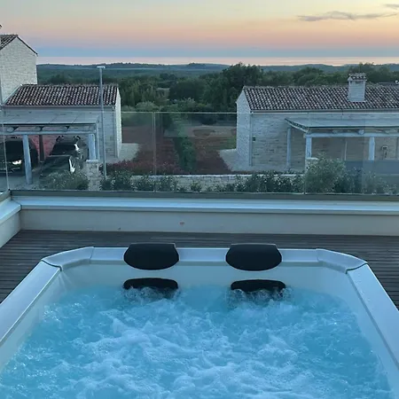 Villa Design Emily White With Seaview Near Rovinj *