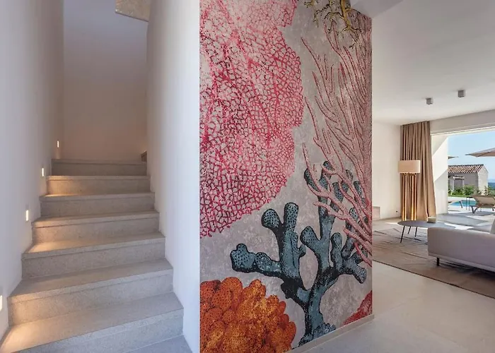 빌라 Design Emily White With Seaview Near Rovinj *